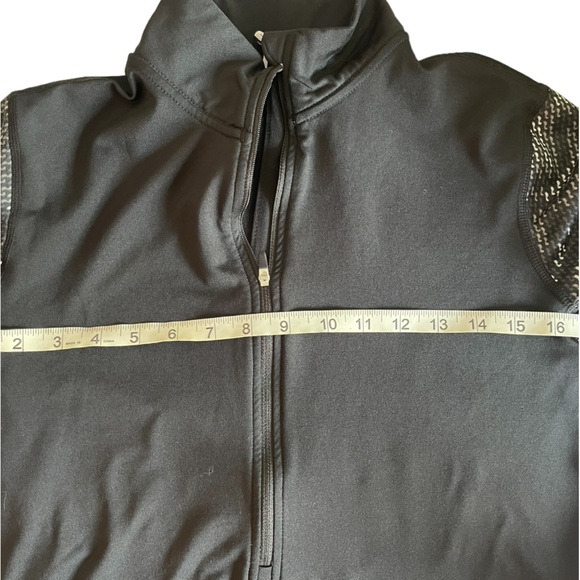 Nike Pro Womens Dri Fit Black Half Zip Pullover Size Large Running Workout - Picture 6 of 7